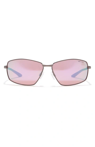 Nike 63mm Pivot Eight Sunglasses In Gunmtl/ Milky Blue ModeSens