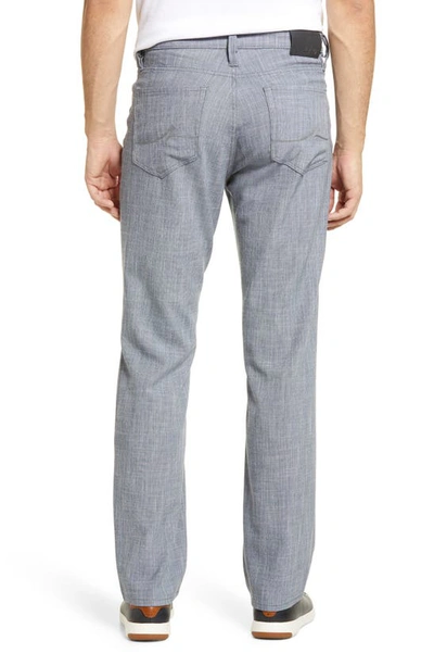 Shop 34 Heritage Charisma Relaxed Straight Leg Chambray Pants In Grey Cross Twill