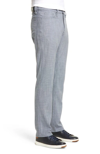 Shop 34 Heritage Charisma Relaxed Straight Leg Chambray Pants In Grey Cross Twill