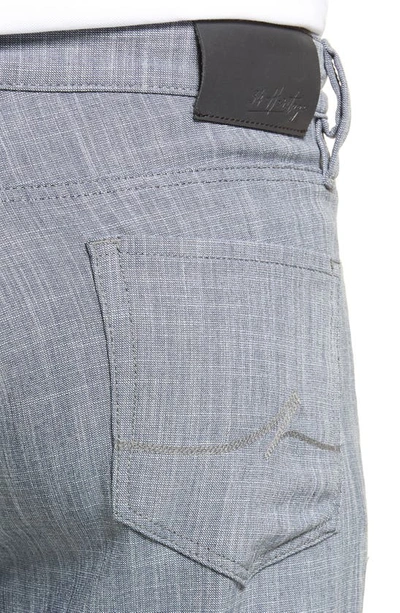 Shop 34 Heritage Charisma Relaxed Straight Leg Chambray Pants In Grey Cross Twill