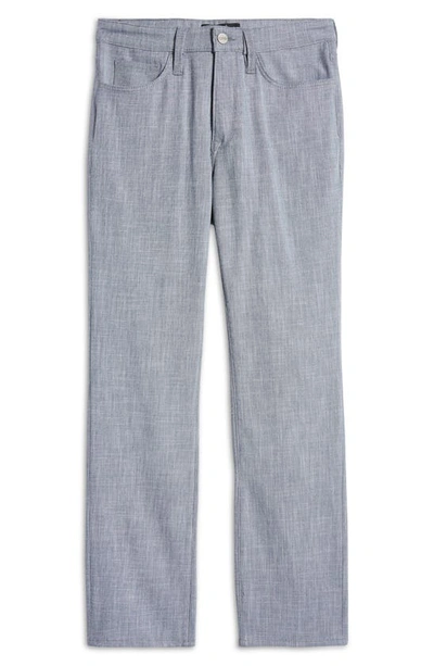 Shop 34 Heritage Charisma Relaxed Straight Leg Chambray Pants In Grey Cross Twill