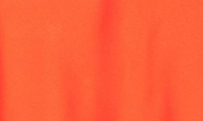 Renee C Solid Satin Midi Skirt In Orange