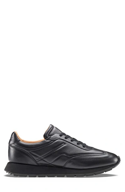 Koio Men's Retro Runner Leather Low-top Sneakers In Shadow