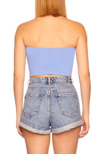 Shop Susana Monaco Core Crop Tube Top In Sky