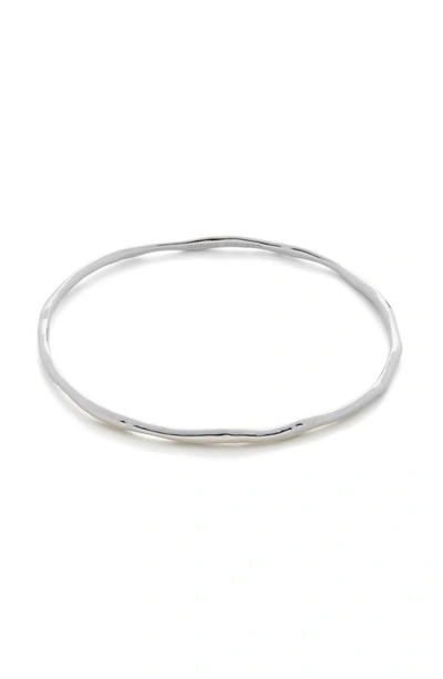 Monica Vinader Siren Muse Recycled Sterling-silver Bangle Bracelet In Sterling Silver