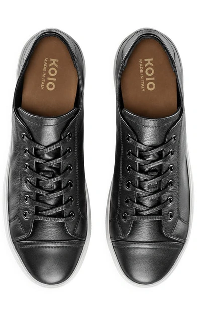 Shop Koio Tivoli Leather Sneaker In Coal