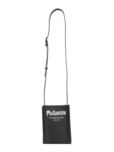 Shop Alexander Mcqueen Mini Shoulder Bag In Black