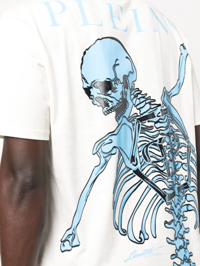 Shop Philipp Plein Skeleton Short-sleeve T-shirt In Nude