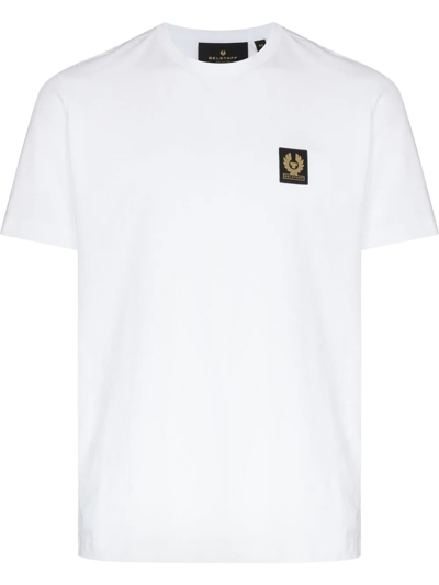 Shop Belstaff Logo-patch T-shirt In Weiss
