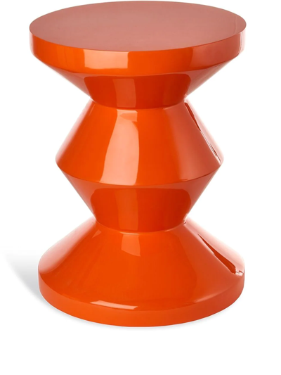 Shop Polspotten Zig Zag Stool In Orange