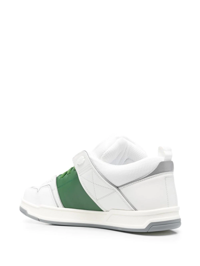 Shop Valentino Open Skate Low Top Sneakers In Weiss