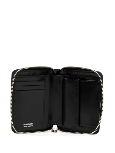 Shop Porter-yoshida & Co Zip-fastening Leather Wallet In Schwarz