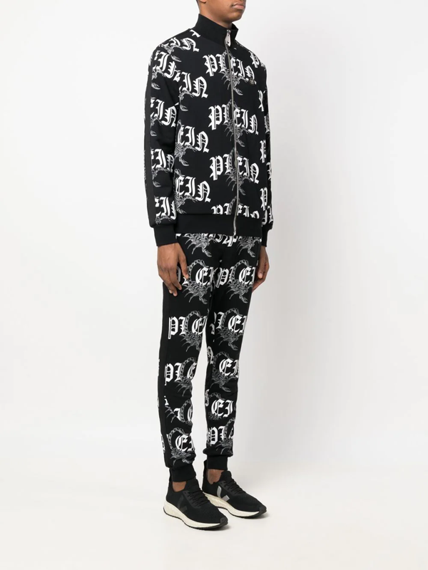 Philipp Plein graphic-print leggings - Black