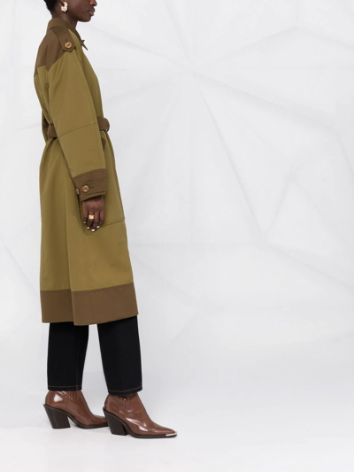 Shop Ulla Johnson Belted Trench Coat In Grün