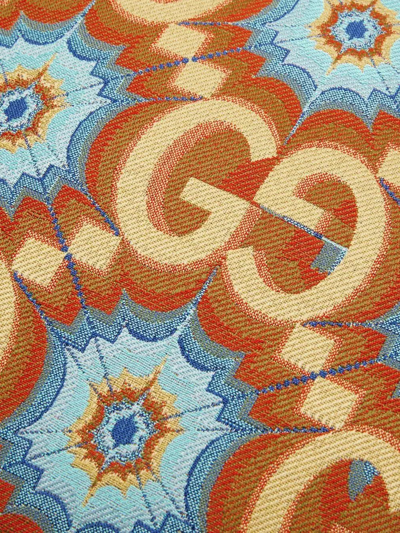 Shop Gucci Gg Kaleidoscope Cushion In Braun