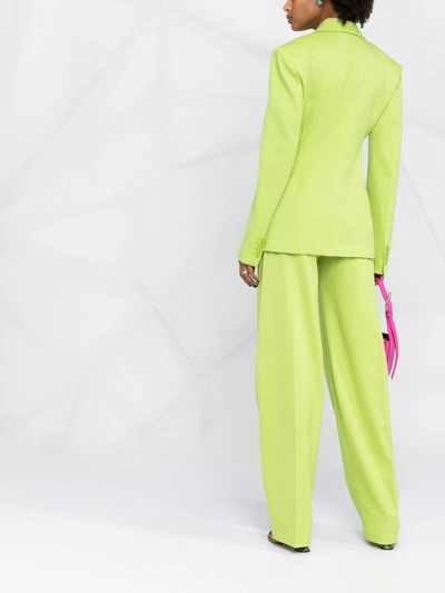 Attico Green Single-breasted Blazer In Grün