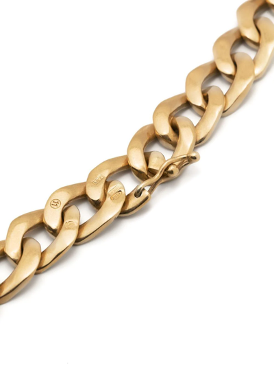 Shop Maison Margiela Chain-link Necklace In Gold