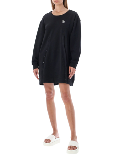 Drastisch Schijn goochelaar Adidas Originals Always Original Sweatshirt Dress In Black | ModeSens