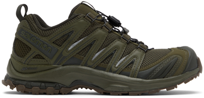 SALOMON KHAKI XA-PRO 3D SNEAKERS 