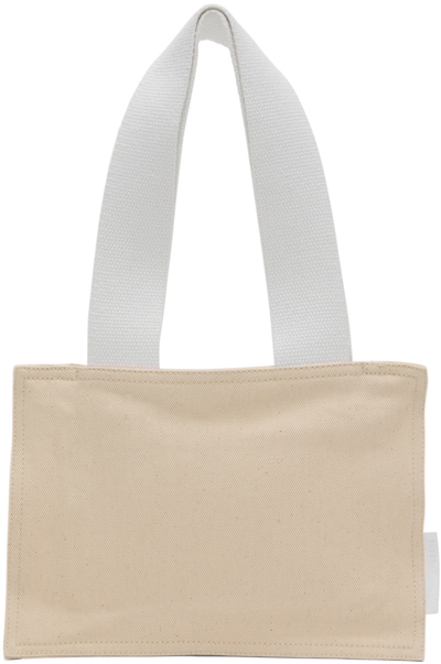 Bianca Saunders Off-white Small Art Folder Tote In Ecru