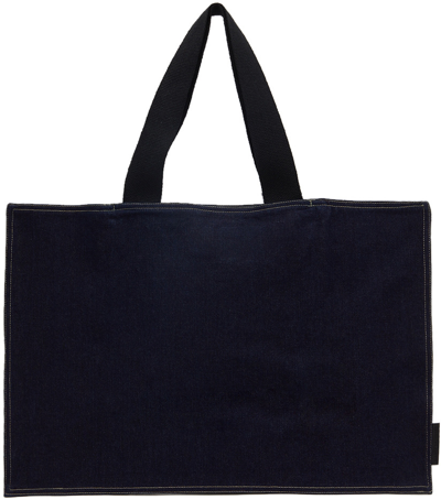 Bianca Saunders Indigo Isko Edition Art Folder Tote In Indigo