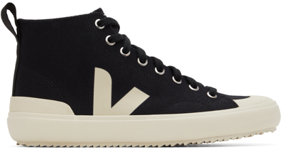 Shop Veja Black Nova High-top Sneakers In Black_pierre