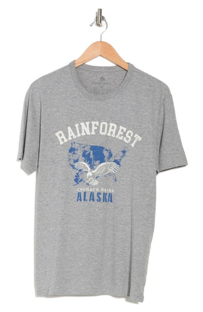 Rainforest Soft Washed Graphic T-shirt In Heather Grey