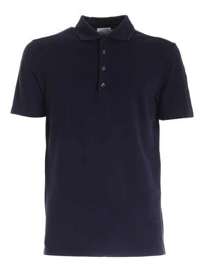 Shop Malo Short Sleeved Polo Shirt In Blue