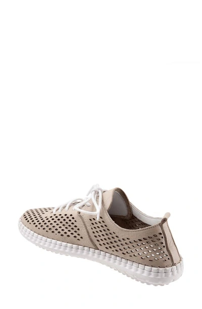 Shop Bueno Dellis Perforated Sneaker In Light Grey