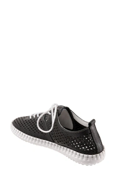 Shop Bueno Dellis Perforated Sneaker In Black