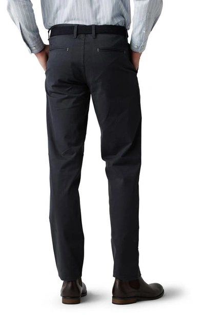 Rodd & Gunn Thomas Road Stretch Cotton Flat Front Chinos In Coal
