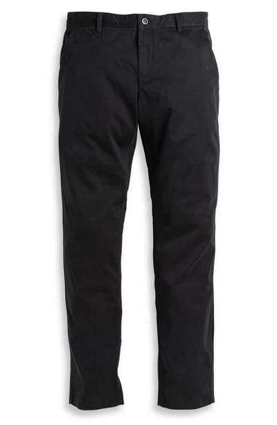 Rodd & Gunn Thomas Road Stretch Cotton Flat Front Chinos In Coal