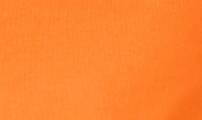 Grey Lab Open Back Cotton Knit Crop Top In Orange