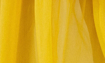 Shop Endless Rose Off The Shoulder Tiered Chiffon Dress In Yellow