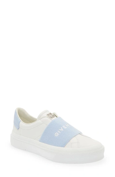 Shop Givenchy City Sport Slip-on Sneaker In White/ Blue