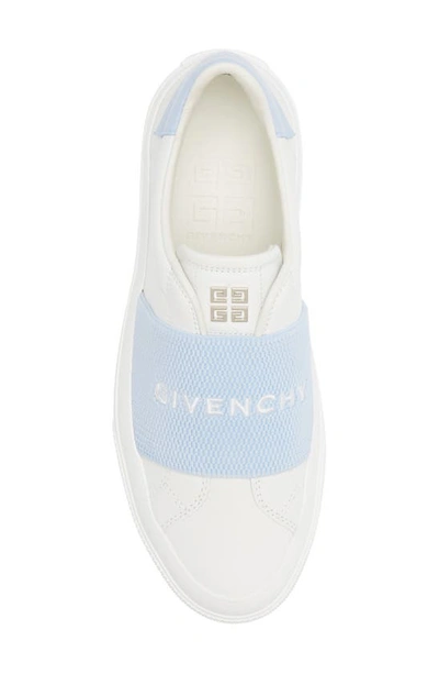 Shop Givenchy City Sport Slip-on Sneaker In White/ Blue