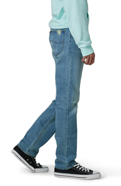 Shop Lee Slim Straight Leg Ripped Jeans In No Scrub