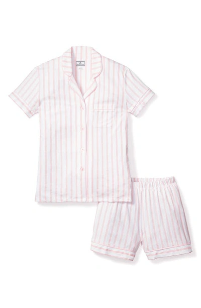 Shop Petite Plume Stripe Short Pajamas In Pink