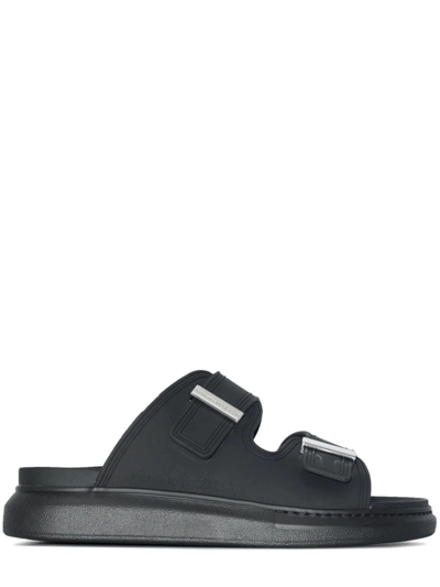 Shop Alexander Mcqueen Black Hybrid Sandals In Nero