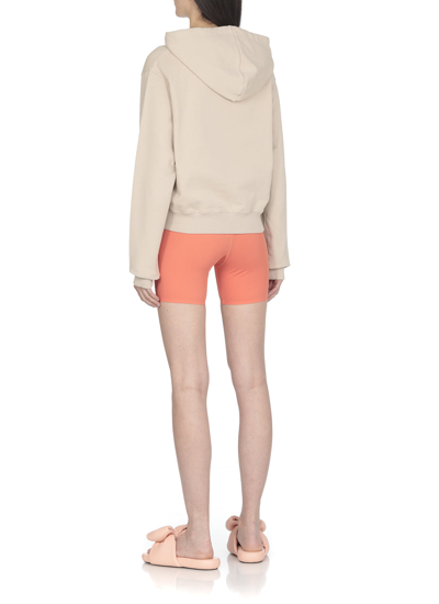 Shop Off-white Shorts In Coral Red
