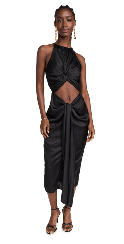 Shop Andrea Iyamah Reni Dress In Black