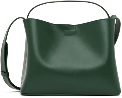 Shop Aesther Ekme Green Mini Sac Shoulder Bag In 181 Evergreen