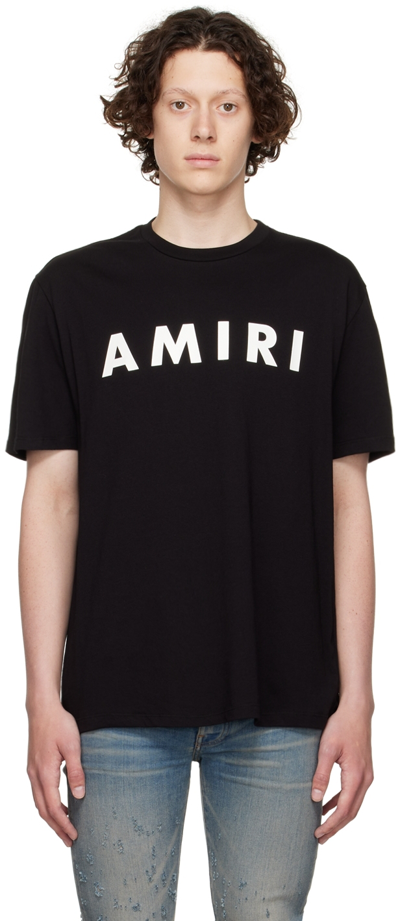 Shop Amiri Black Jersey T-shirt