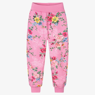 Shop Monnalisa Girls Pink Floral Joggers