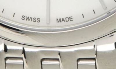 Shop Tissot Tradition Automatic Small Second Bracelet Watch, 40mm In Silver