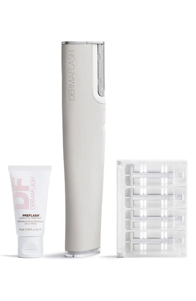 Dermaflash Luxe+ Advanced Sonic Dermaplaning And Peach Fuzz Removal In Stone