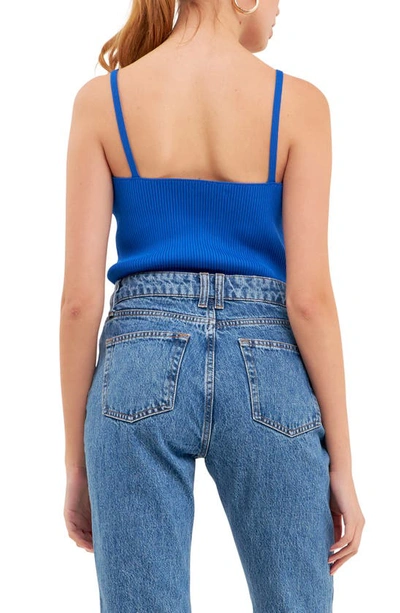 Grey Lab Classic Everyday Rib Tank In Blue
