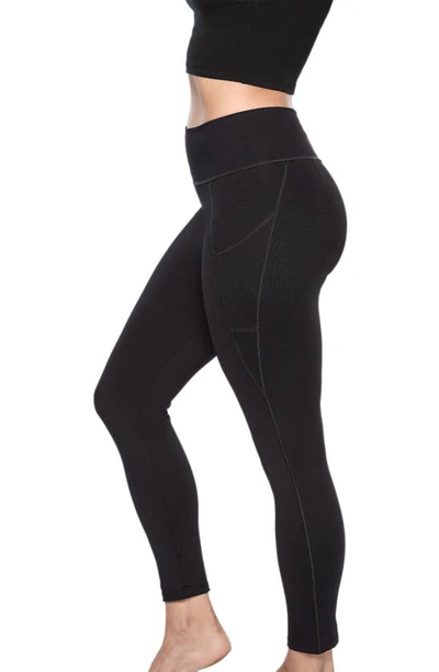 Shop Bellefit High Waist Postpartum Butt Lifting Compression Leggings In Black