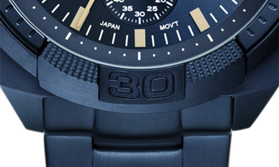 Shop Fossil Bronson Chronograph Bracelet Watch, 44mm In Blue