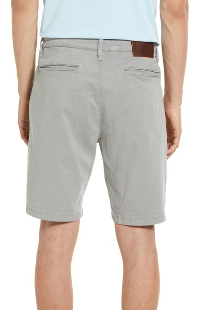 34 Heritage Nevada Soft Touch Stretch Flat Front Shorts In Griffin Soft Touch
